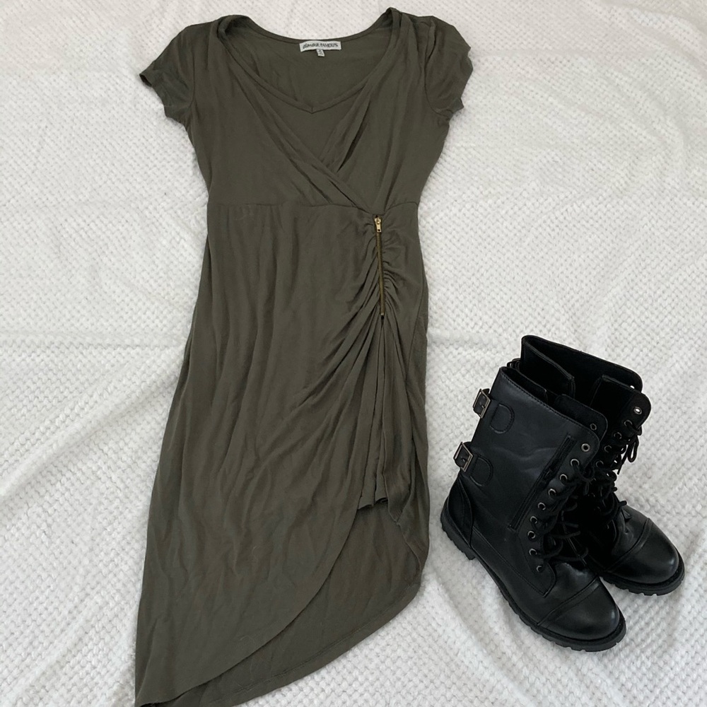 Olive green dress